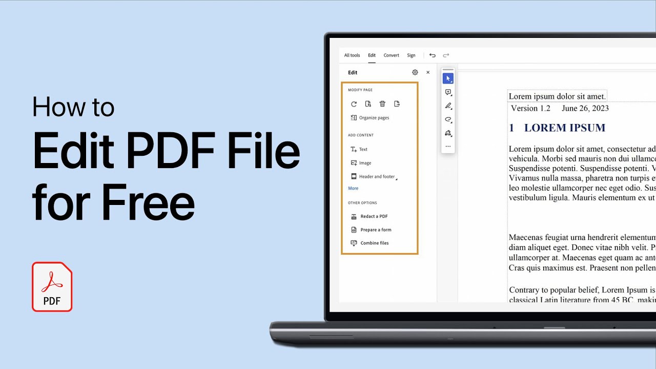 How to Edit PDF Files for Free on PC & Laptop - Complete Guide